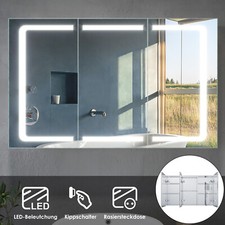LED Spiegelschrank Edelstahl