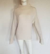 Princesse Tam-Tam Oversize  Kaschmir Pullover Sweater Grobstrick Rippstrick Weiß