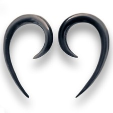 Ohrringe aus Horn schwarz