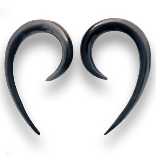 Ohrringe aus horn - aus, schwarz