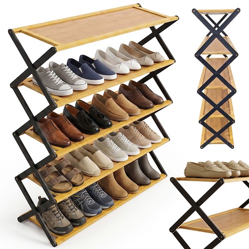 Schuhregal bambus ebenen - 5,