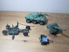 Britains Panzer selten australisches gemustertes Feldgeschütz, mobile Kanone, Anhänger