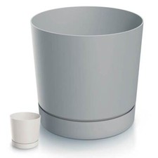 Blumentopf Blumenkübel Übertopf Rund mit Untersetzer Pflanzkübel Matt D bis 40cm