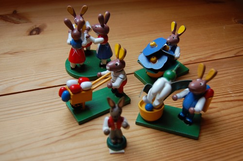 Osterhasen figuren holz deko - figuren,