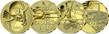Frankreich 2021 Gold 50 200 € Euro Serie 1 Judo Schwimmen Tennis Oly Paris 2024