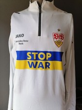 ?? VfB ⚽Stuttgart⚽ Sondershirt XL Zipper STOP WAR ?? Sondertrikot Fussball 