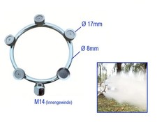 5-fach Wasser Zerstäubung Ring Düse Wassernebel Sprinkler Gartenschlauch Bewässe