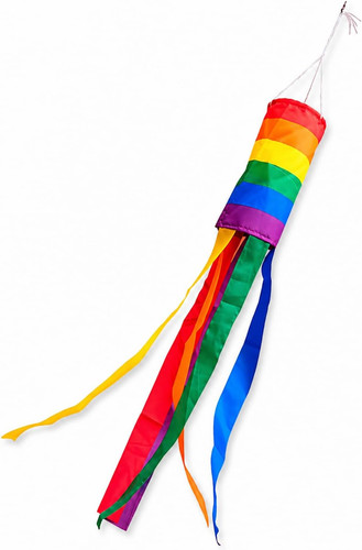 Regenbogen windsack - regenbogen, windsack,