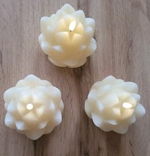 3er elambia Led kerzen timer Lotusblüte Lumaflamme Flackereffekt