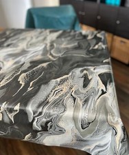 PVC Tischdecke Sahara Schwarz