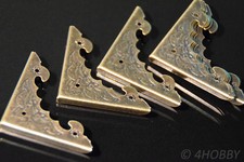 8x Antik Schutzecken Buch