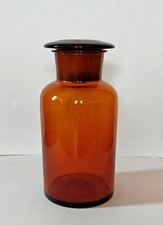 Antike große Apothekenflasche Braunglas Weithals  750 ml 18,5 cm