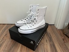 Converse Chucks Extra High Leder weiß 37 neuwertig