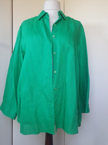 Leinen bluse von zara m - bluse, gr.m