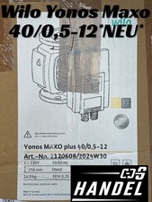 Wilo Yonos MAXO Plus 40/0,5