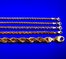 14K Rose Gold SOLID Rope
