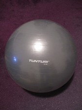 Gymnastikball TUNTURI 65 cm Durchmesser !auch Bürostuhl! silbergrau