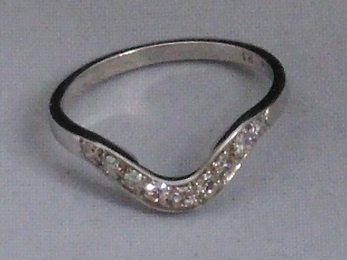 Weißgold memory ring - memory, diamant