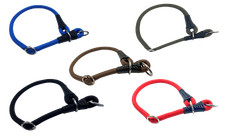 Zughalsband Nylon mit Stopper  Zugstopphalsband Hundehalsband Farben und Größen