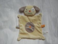 NICOTOY / SIMBA - DICKIE Schmusetuch HUND DOG HASE BUNNY  beige braun gelb