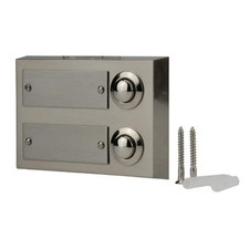 Metall-Klingeltaster 2-fach