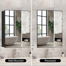 Hängeschrank Wandschrank Spiegelschrank Bad mit Beleuchtung IP44  Badezimmer
