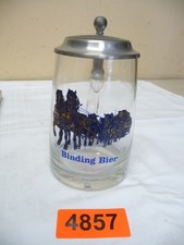 4857.     Alter Bierkrug  Glas Binding Bier Bierkrug Deko Bierkrug 0,4 L