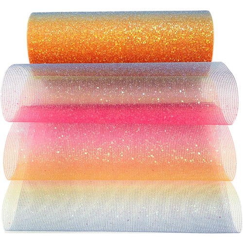 Regenbogen glitzer tüll rolle - tüll,