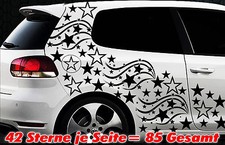 85 Sterne Star Auto Aufkleber Set Sticker Tuning Fee Stylin WandtattooTribel l