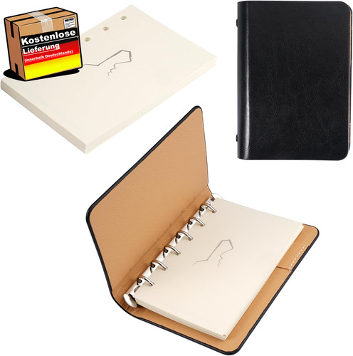 Mini ringbuch leder - ringbuch,