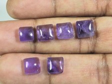 8 x 8 mm Natürlicher Amethst