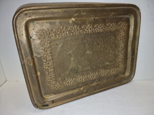 Vintage messing tablett - vintage,