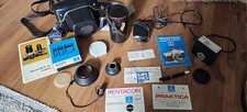 Praktica super TL500 + Pentacon auto 1,8/50 + Objektiv, Stativ, viel Zubehör 