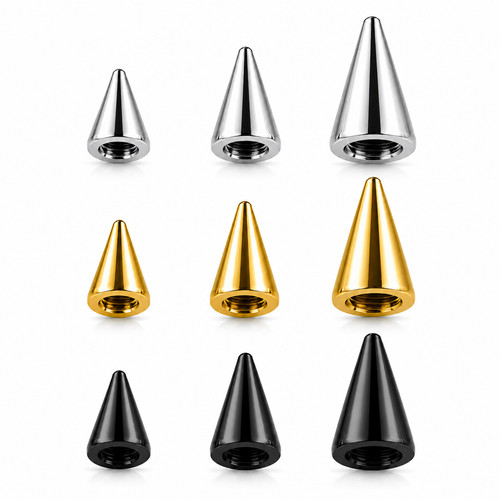 2er set piercing - set, cone