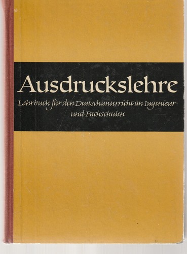 Ausdruckslehre lehrbuch für - ausdruckslehre,,