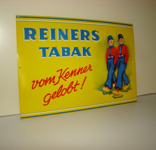 Altes blechschild 50er jahre - altes,