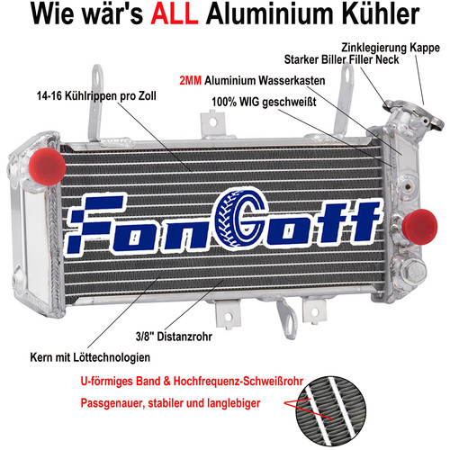 Motorcycle aluminum kühler - motorcycle,