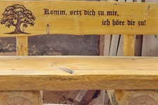 Rustikale Gartenbank Holzbank