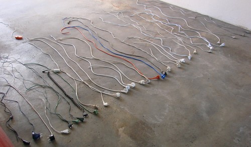Konvolut elektrokabel mit - konvolut,