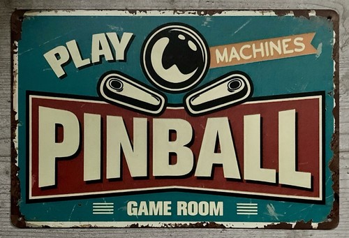 Pinball flipper blechschild - flipper,