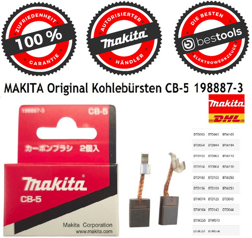 Makita kohlebürsten 5 - makita®,