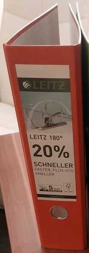 Leitz ordner orange aus - leitz,