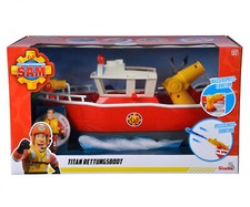 SIMBA 109252580 - FEUERWEHRMANN SAM - SAM TITAN FEUERWEHRBOOT  # NEU OVP