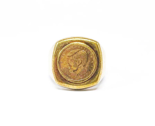 Vintage siegelring gold ring - siegelring,
