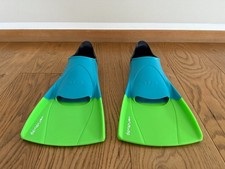 Decathlon Nabaiji Schwimmflossen Gr.39 40 245 255 Kurzflossen Blau Grün Silifins