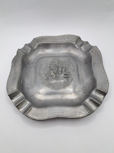Vintage zink aschenbecher - vintage,