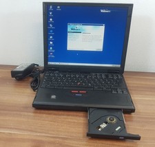 VINTAGE IBM Thinkpad 600 Intel Pentium 2 233MHz 128MB 6GB mit CD-Rom + Win98SE