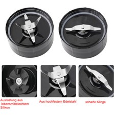 Klingen Ersatz-Teile für Magic Bullet Mixer 2 Klingen 1 Antriebsritzel Top Zusta