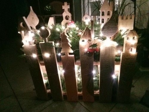 Weihnachtsdeko zaun - weihnachtsdeko,