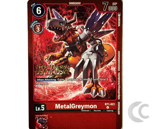 Metalgreymon bt1 021 regionals - metalgreymon,